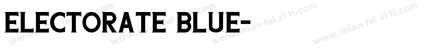 Electorate Blue字体转换